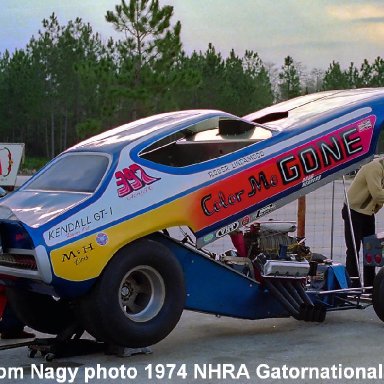 Roger Lindamood 1974 NHRA Gatornationalss