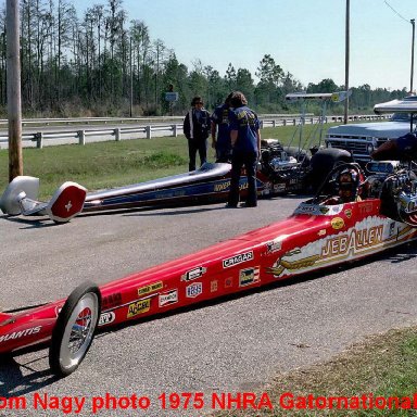 Jeb Allen & Terry Capp 1975 NHRA Gatornationals