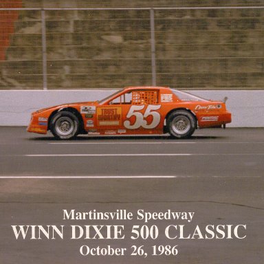 1986 #55 Curtis Markham Trust Worthy Hardware Late Model Stock