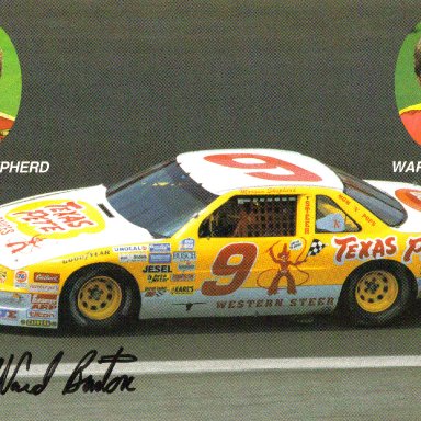 #9 Morgan Shepherd & Ward Burton Texas Pete Sauces