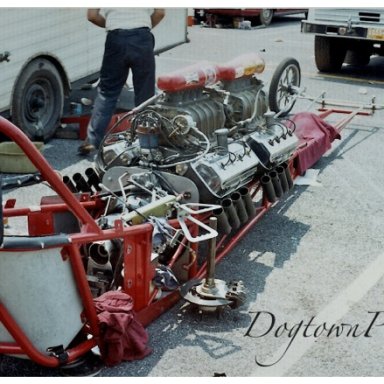 2 engine dragster, York, 7-70