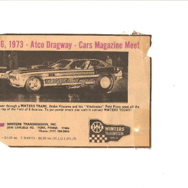 Vindicator - 1973 Atco Dragway - Cars Magazine 001