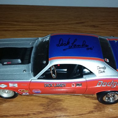 Dick Landy signed 1971 Dodge Challenger