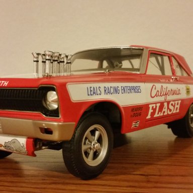 Butch Leal "The California Flash" signed 65'AWB Plymouth