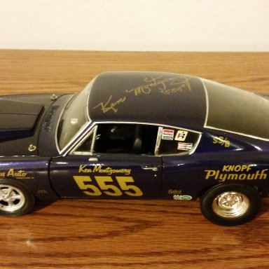 Ken Montgomery signed "555"  1968 Cuda