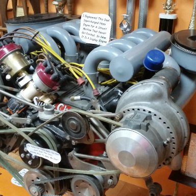 dual supercharged hemi at Lee Smiths museum