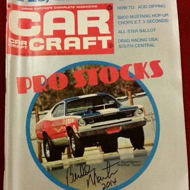 Buddy Martin signed vintage Car Craft magazine