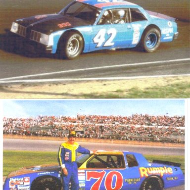 #42 Kyle Petty Late Model Sportsman Car & #70 JD McDuffie