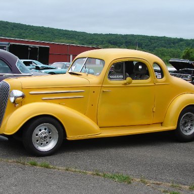 Yellow 1935 Chevy