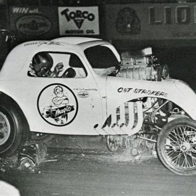 My Dad racing the Magic Muffler flat