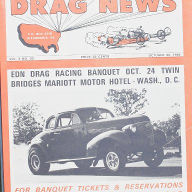 Eastern Drag News Oct, 30 1964