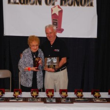 Helen Gibb Receiving Fred Gibb Legion of Honor '08