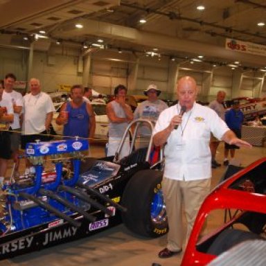 The Voice of Drag Racing, Jon Lundberg at York Reunion '08