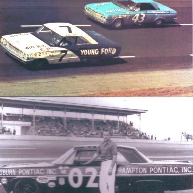 #7 Bobby Johns Racing With #43 Richard Petty in 1964 & #02 A.J. Foyt