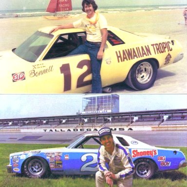 #12 Neil Bonnett & #2 Dave Marcis