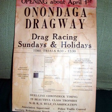 1962 ONONDAGA POSTER MICHIGAN