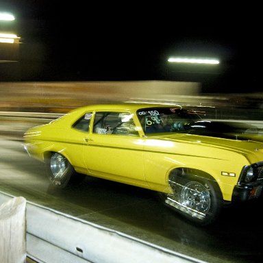 Chevy Nova hauling off the line at ODR