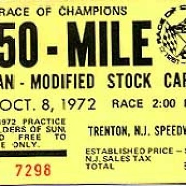 Trenton, N.J. Speedway-1970's