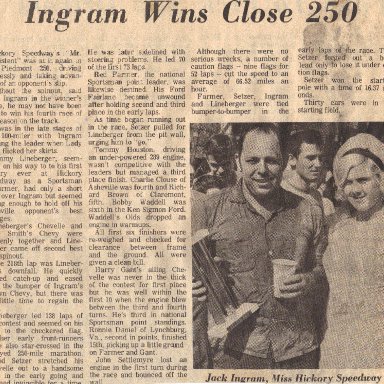 Jack Ingram 1970 Hickory