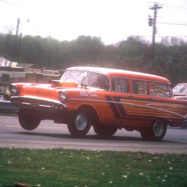 Ollie Dean 57 chevy 1974  photo by Todd Wingerter