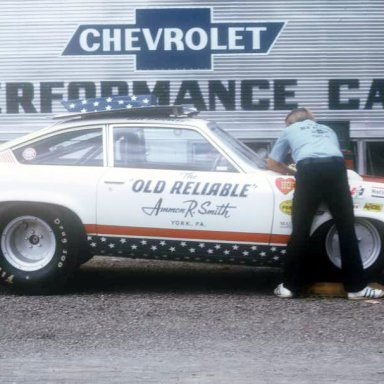 Dave Strickler 1973 working on car dragway 42 photo by Todd Wingerter