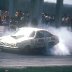Bill Jenkins burn-out at thompson 1974 photo by Todd Wingerter
