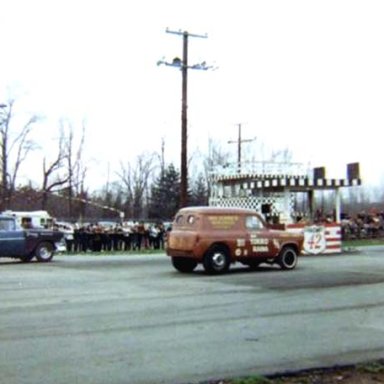 Dragway 42 starting line 1960's  photo by Todd Wingerter