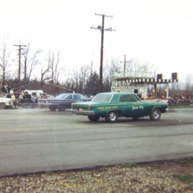 Dragway 42 starting line 1967  photo by Todd Wingerter