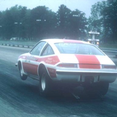 Harold Robinson coming off dragway 42 1975 photo by Todd Wingerter
