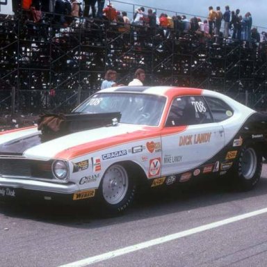 Dick Landy 1975 Springnts staging lanes Photo  by Todd Wingerter