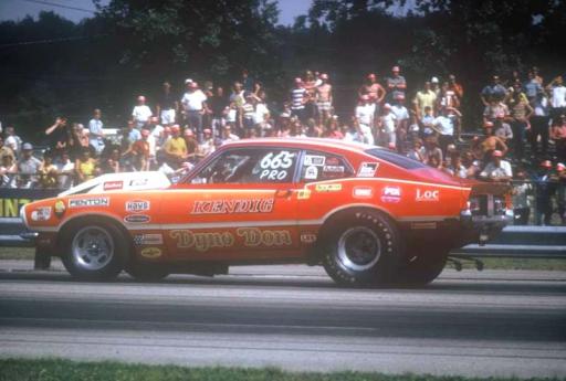 Ken Dondero In 2nd Car Backing Up From Burnout 1972 Dragway 42 Photo By ...