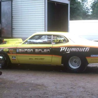 Arlen Vanke new duster 1973 dragway 42  photo by Todd Wingerter