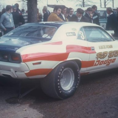 Mike Fons driving Rod Shop 1972 dragway 42 photo by Todd Wingerter