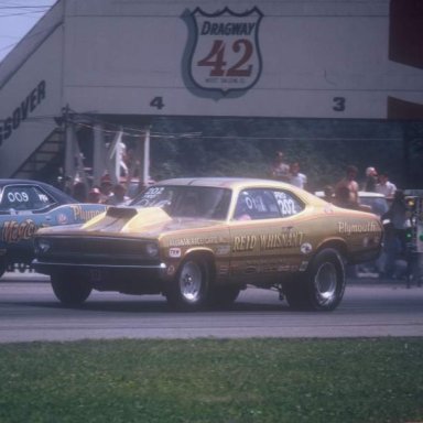 Reid Whisnant  dragway 42  1972  photo by Todd Wingerter