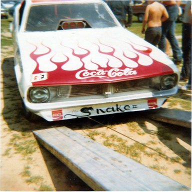 Snake funny car picture by Tony kasch at Milan