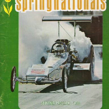 1972 Springnationals program cover