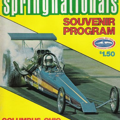 1974 Springnationals program cover