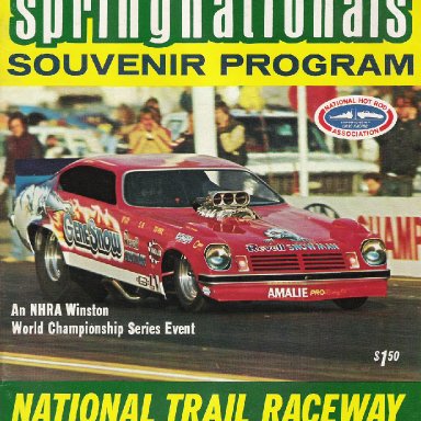 1975 Springnationals program cover