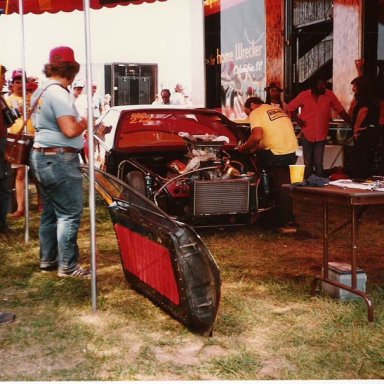 Johnny Downey pit 1983 IHRA Northern nts Milan