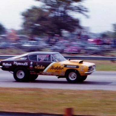 John Tedder at Speed  1974 Milan