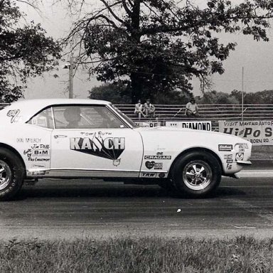 Ruth Kasch driving at Milan 1973