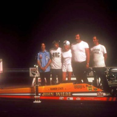 John Weibe Winner  T-F AHRA 1975 Dragway 42 photo by Todd Wingerter