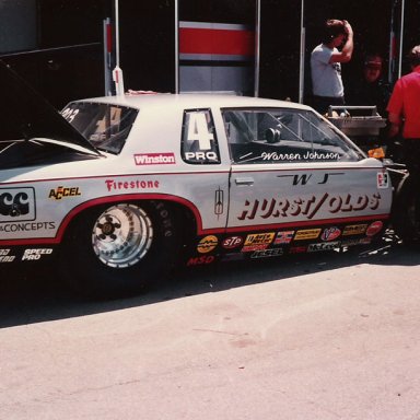 W.J. Hurstolds 1984 IHRA Nothernnts Milan pit