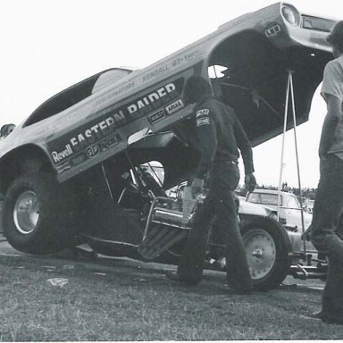 Al Hanna  1974 Indy pit