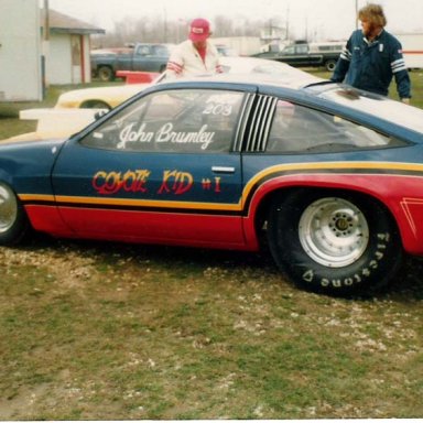 John Brumley Monza 1980 Us in back ground