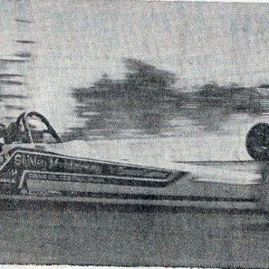 1976 Springnts  Shirley Muldowney #1 qualifier 6.031 Columbus Dispatch photo She won with a 596 @ 243