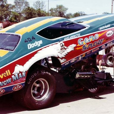 Jake Johson in Gene Snows 72 Charger NHRA Springnts