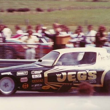 Jeg Coughlin in Jegs Camaro 1972 NHRA Springnts