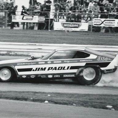 Jim Paoli good burnout at Indy