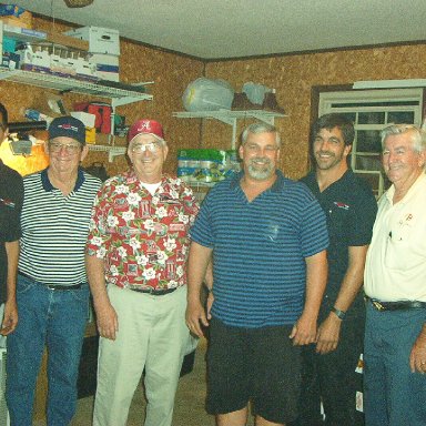 DONALD,DONNIE,EDDIE,KENNY,RONALD,AND BOBBY ALLISON @ DONNIES